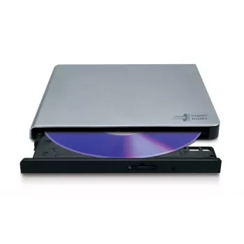 HITACHI-LG DATA STORAGE plāns Portable DVD-writer - Gp57eb40 - USB 2.0 - Sudraba