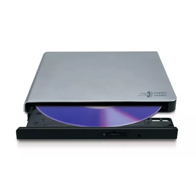 HITACHI-LG DATA STORAGE plāns Portable DVD-writer - Gp57eb40 - USB 2.0 - Sudraba