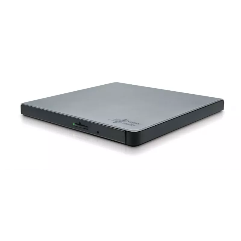 HITACHI-LG DATA STORAGE plāns Portable DVD-writer - Gp57eb40 - USB 2.0 - Sudraba