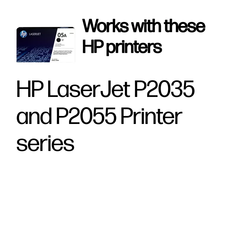 HP 05A Melna oriģinālā LaserJet tonera kasetne, 2300 lappuses, melna, 1 gab.