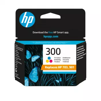 HP 300 oriģinālā trīskrāsu tintes kasetne