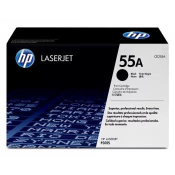 HP 55A melna oriģinālā LaserJet tonera kasetne, 6000 lappuses, melna, 1 gab.