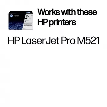 HP 55A melna oriģinālā LaserJet tonera kasetne, 6000 lappuses, melna, 1 gab.