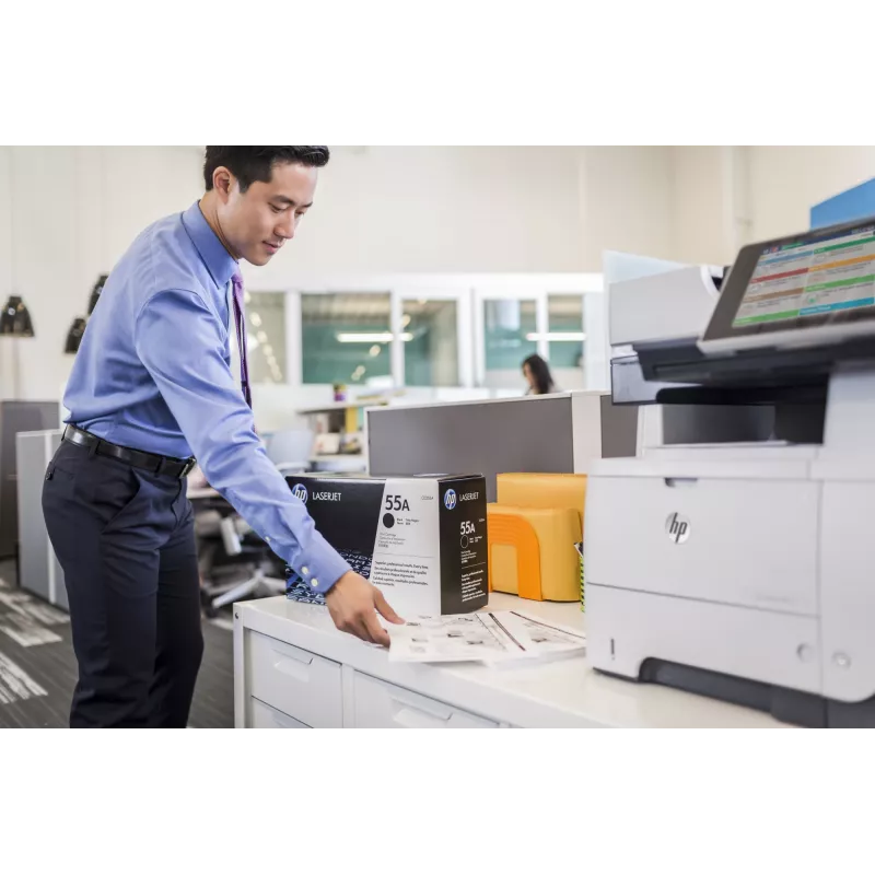 HP 55A melna oriģinālā LaserJet tonera kasetne, 6000 lappuses, melna, 1 gab.