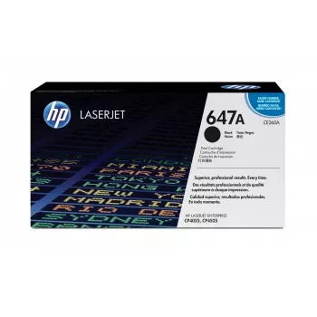 HP 647A Melna oriģinālā LaserJet tonera kasetne, 8500 lpp., Melna, 1 gab.