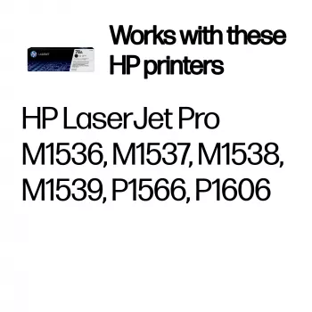 HP 78A Original melnā LaserJet tonera kasetne, 2100 lappuses, melna, 1 gab.