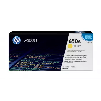 Toner HP kasetne Nr. 650A HP650A HP 650A 13000 lapas Dzeltena