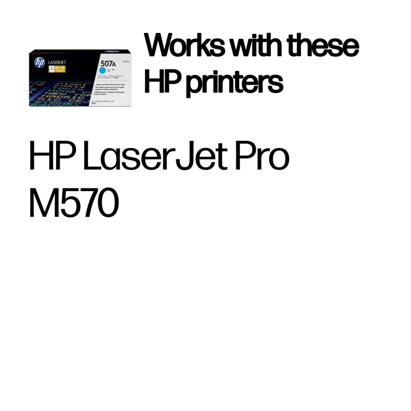 HP 507A Ciāna oriģinālā LaserJet tonera kasetne, 6000 lapas, Ciāna, 1 gab.