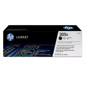 HP 305X augstas ietilpības melnā oriģinālā LaserJet tonera kasetne