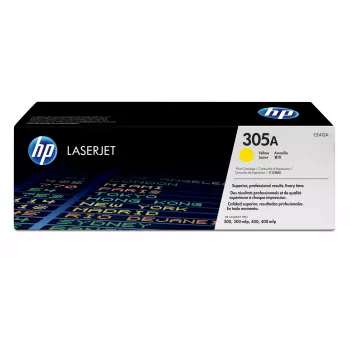 HP 305A dzeltena oriģinālā LaserJet tonera kasetne, 2600 lapas, Dzeltena, 1 gab.