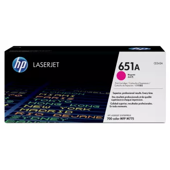 HP 651A Magenta Oriģinālā LaserJet tonera kasetne, 16000 lappuses, Magenta, 1 gab.