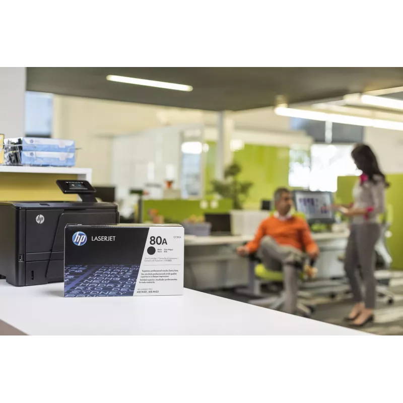 HP 80A melnā oriģinālā LaserJet tonera kasetne, 2560 lappuses, melna, 1 gab.