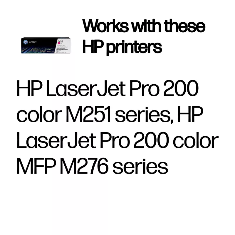 HP 131A Magenta oriģinālā LaserJet tonera kasetne, 1800 lapas, Magenta, 1 gab.