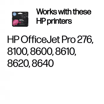 HP 951XL augstas izlaides oriģinālā magentas tintes kasetne, magenta, 1 gab., 1500 lappuses