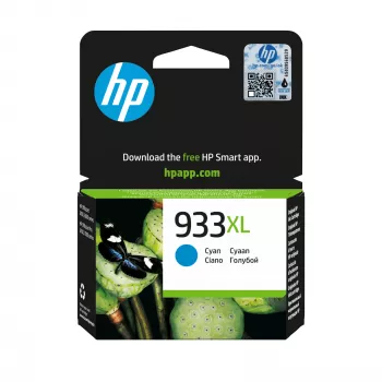 HP 933XL lielas ietilpības ciāna oriģinālā tintes kasetne, ciāna, 1 gab., 825 lappuses
