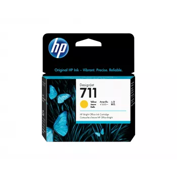 HP 711 29 ml dzeltena DesignJet tintes kasetne
