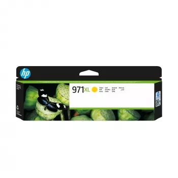 HP 971XL augstas ienesības oriģinālā dzeltenā tintes kasetne, dzeltena, 1 gab., 6600 lappuses