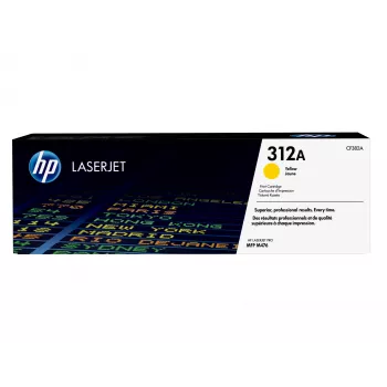 HP 312A dzeltena LaserJet tonera kasetne, 2700 lappuses, dzeltena