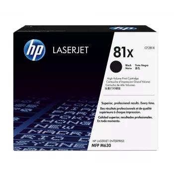 HP 81X High Yield Black Original LaserJet Tonera kasetne, 25000 lapas, melna, 1 gab.