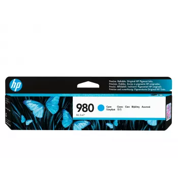 HP 980 oriģinālā ciāna tintes kasetne, ciāna, 1 gab., 6600 lappuses