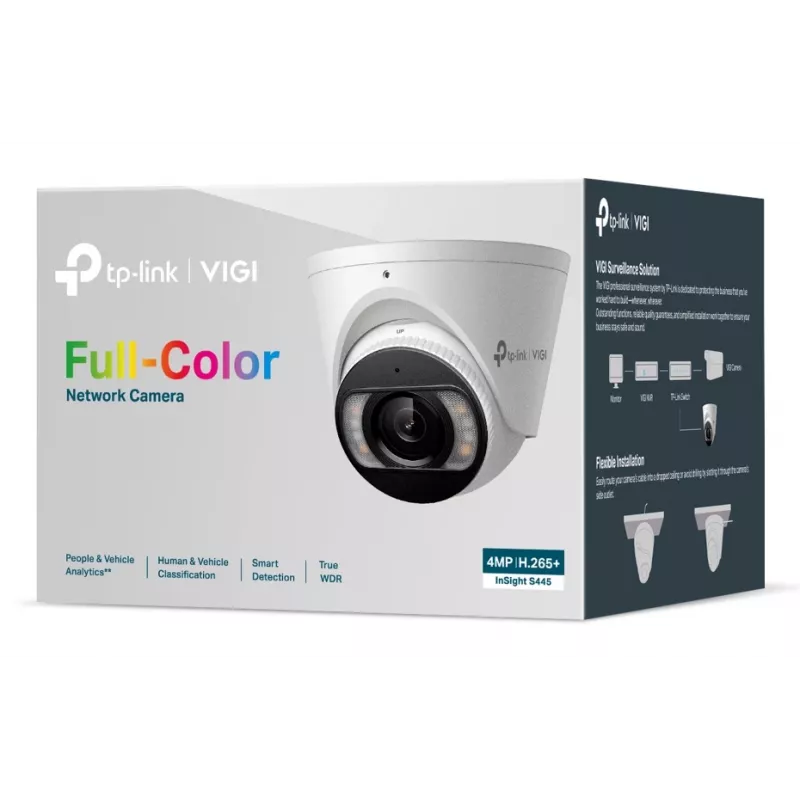 TP-Link INSIGHT S445 kupolveida IP drošības kamera āra videi 2688 x 1520 pikseļi griestu montāžai