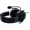 Vadu spēļu austiņas Razer MelnsShark V2 X — binaurālas, 3,5 mm, 32 Ω, 100 dB, troksni slāpējošs lokāms mikrofons, 1,3 m kabelis, zaļa/melna