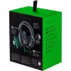 Vadu spēļu austiņas Razer MelnsShark V2 X — binaurālas, 3,5 mm, 32 Ω, 100 dB, troksni slāpējošs lokāms mikrofons, 1,3 m kabelis, zaļa/melna