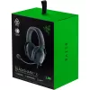 Vadu spēļu austiņas Razer MelnsShark V2 X — binaurālas, 3,5 mm, 32 Ω, 100 dB, troksni slāpējošs lokāms mikrofons, 1,3 m kabelis, zaļa/melna