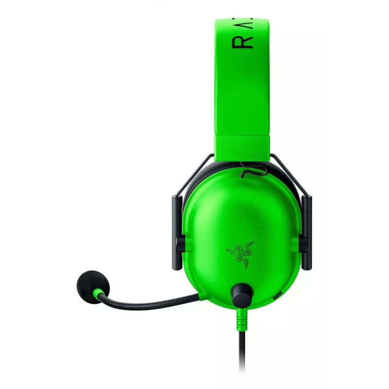 Vadu spēļu austiņas Razer BlackShark V2 X — apkārtauss, 3,5 mm, 1,3 m kabelis, TriForce draiveri, virtuālais apkārtējais skanējums