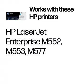 HP 508A Cyan Original LaserJet Tonera kasetne, 5000 lapas, Ciāna, 1 gab.