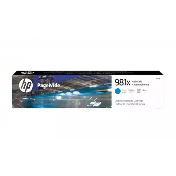 HP 981X High Yield Cyan Original PageWide kasetne