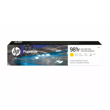 HP 981Y Īpaši augstas ražības dzeltena oriģinālā PageWide kasetne