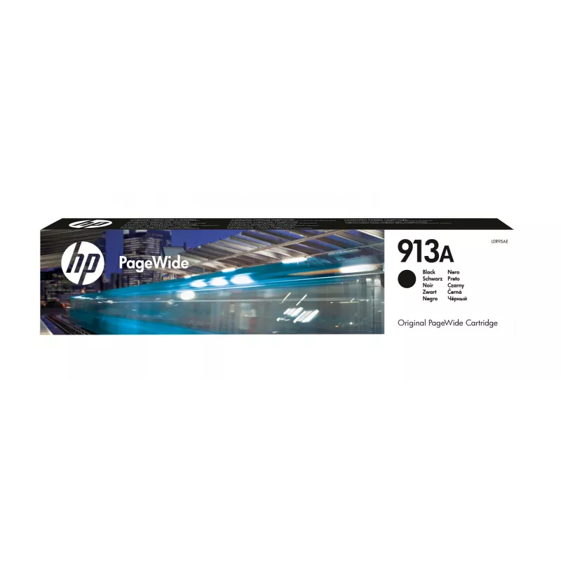 HP 913A Melnā oriģinālā PageWide kasetne, Melna, 1 gab., 3500 lpp.