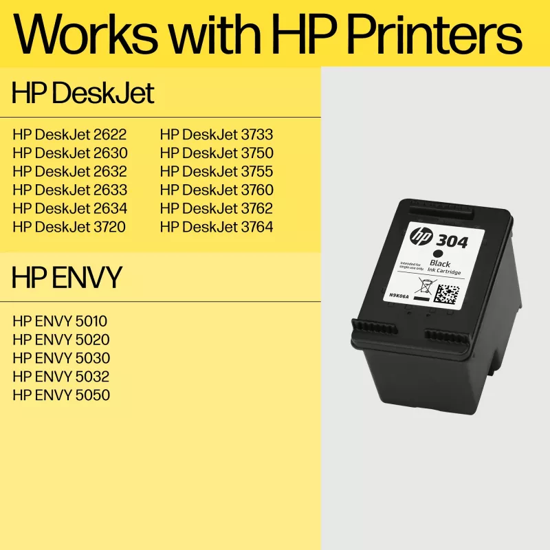 HP 304XL trīs krāsu oriģinālā tintes kasetne