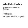HP 304XL Melnā oriģinālā tintes kasetne, Melna, 1 gab., 300 lapas