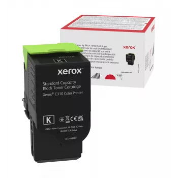Xerox Genuine ® C310 Color Printer/C315 Color Multifunction Printer melna standarta ietilpības tonera kasetne (3000 lappuses) - 006R04356