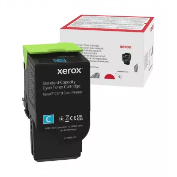 Xerox Genuine ® C310 Color Printer/C315 Color Multifunction Printer Ciānas standarta ietilpības tonera kasetne (2000 lapas) - 006R04357