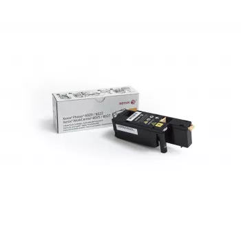 Xerox oriģinālais Phaser® 6020/6022, WorkCentre® 6025/6027 dzeltenās krāsas standarta ietilpības tonera kasetne (1000 lappuses) - 106R02758
