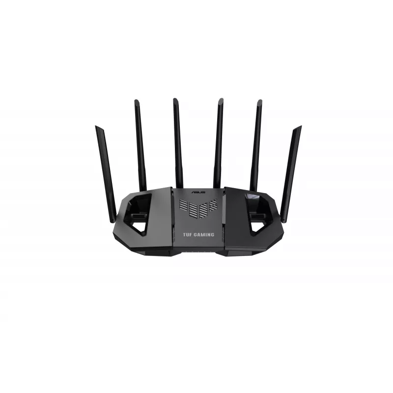 ASUS TUF Gaming BE6500 (TUF-BE6500) bezvadu maršrutētājs 2.5 Gigabit Ethernet divjoslu (2.4 GHz / 5 GHz) melns