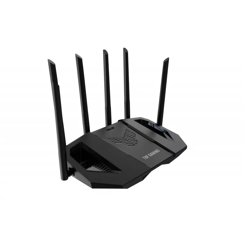 ASUS TUF Gaming BE6500 (TUF-BE6500) bezvadu maršrutētājs 2.5 Gigabit Ethernet divjoslu (2.4 GHz / 5 GHz) melns