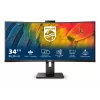 Philips 5000 sērijas 34B1U5600CH/00 datora monitors 86,4 cm (34 collas) 3440 x 1440 pikseļi Wide Quad HD LCD Melns