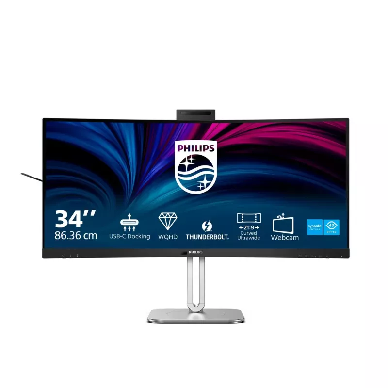 Philips 6000 sērijas 34B2U6603CH/00 datora monitors 86,4 cm (34 collas) 3440 x 1440 pikseļi Wide Quad HD LCD Pelēks