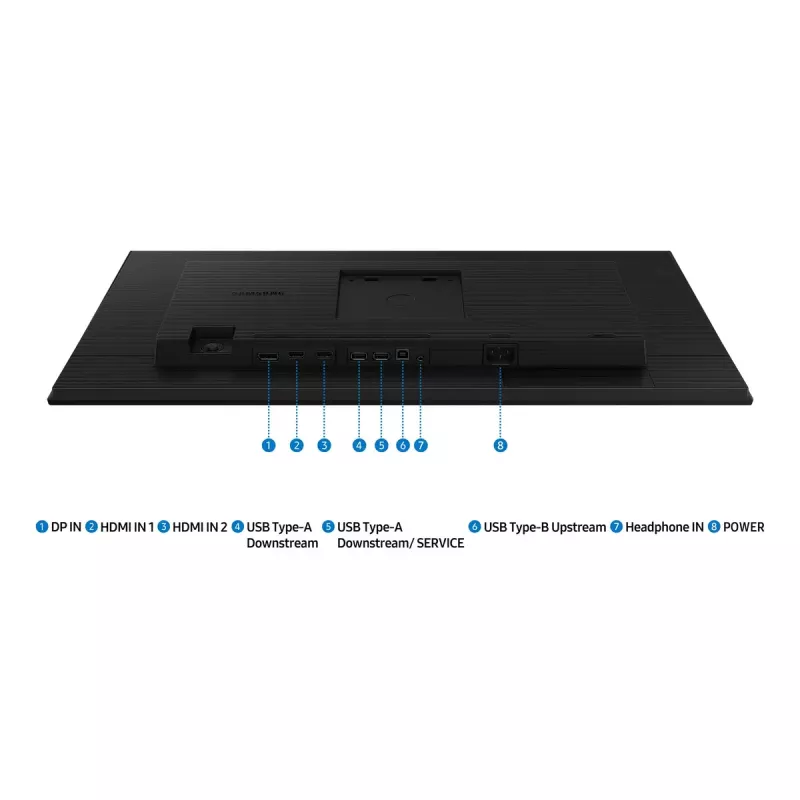 Samsung S40GD 27 collu LCD monitors, Full HD 1920x1080, IPS, 5 ms, 100 Hz, VESA, USB-hubs, HDMI, DisplayPort