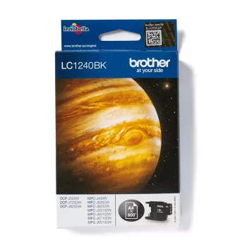 Brother LC1240BK tintes kasetne 1 gab. Oriģināla melna