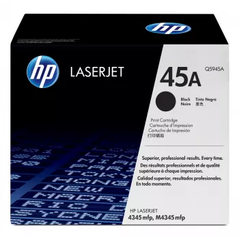 HP 45A Black Original LaserJet Tonera kasetne, 18000 lapas, melna, 1 gab.