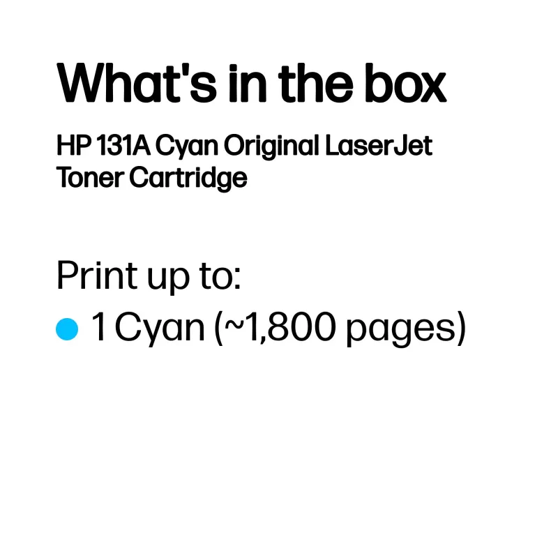 HP 131A Cyan Original LaserJet Tonera kasetne