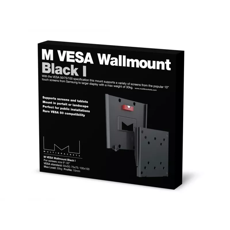 Wallmount Multibrackets M VESA I Melns 50x50 75x75 100x100