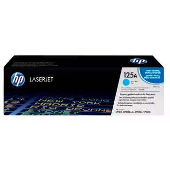 HP 125A ciāna oriģinālā LaserJet tonera kasetne, 1400 lapaspuses, ciāna, 1 gab.