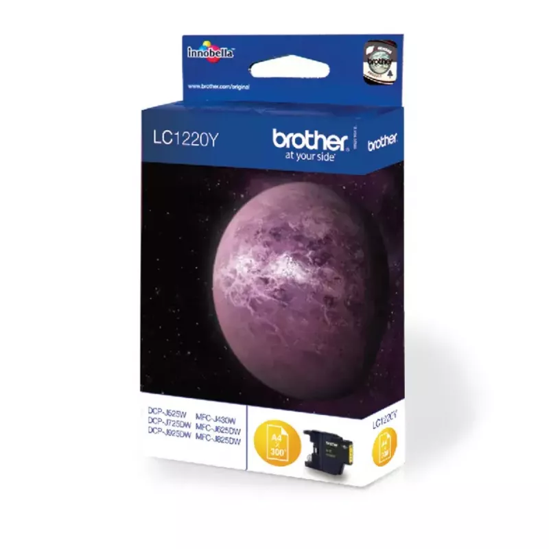 Cartridge Brother LC1220Y dzeltena Ink F/ BHM11 300 lapas