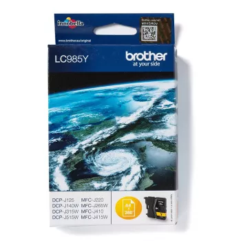 Brother LC985Y tintes kasetne 1 gab. Oriģināla Dzeltena